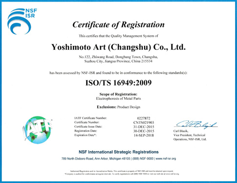 ISO/TS16949:2009国际环境管理体系